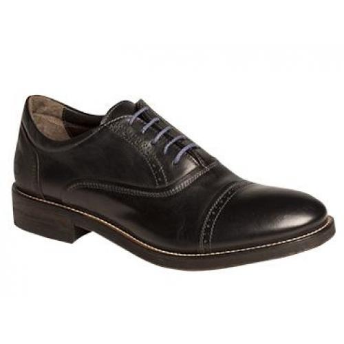 Bacco Bucci "Boni" Black Genuine Italian Calfskin Oxford Shoes